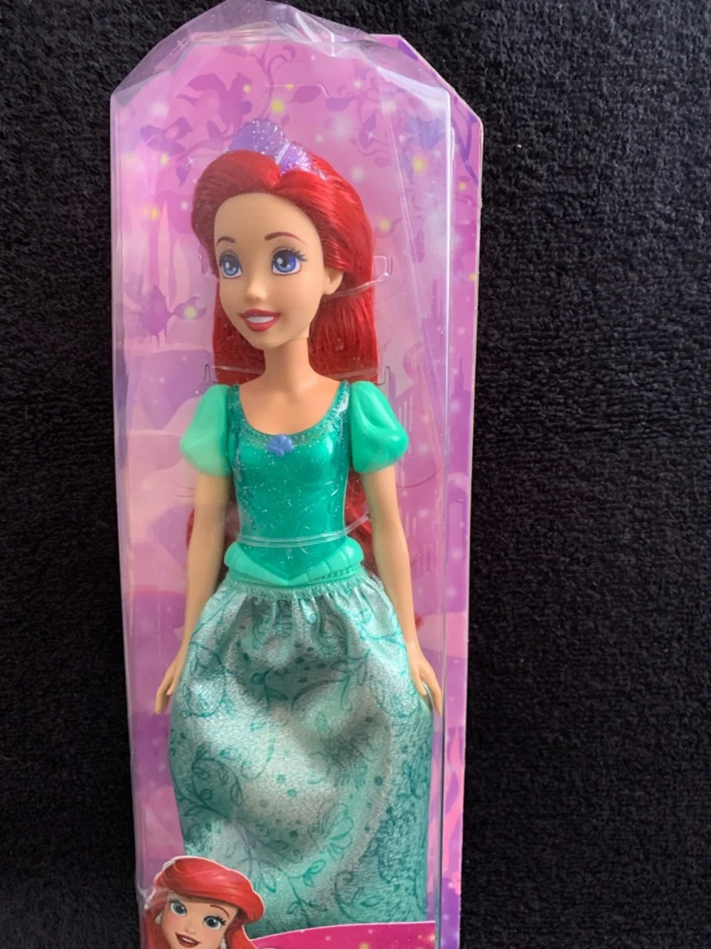 NIB Mattel Disney Princess Ariel Doll in Emerald Green Gown with Red Hair - Picture 5 of 5
